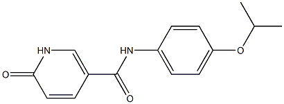 6-oxo-N-[4-(propan-2-yloxy)phenyl]-1,6-dihydropyridine-3-carboxamide Struktur