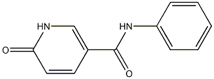 6-oxo-N-phenyl-1,6-dihydropyridine-3-carboxamide 化学構造式