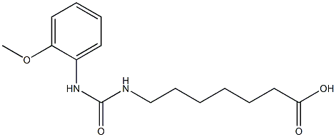 7-({[(2-methoxyphenyl)amino]carbonyl}amino)heptanoic acid Struktur