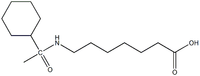 7-(1-cyclohexylacetamido)heptanoic acid Structure