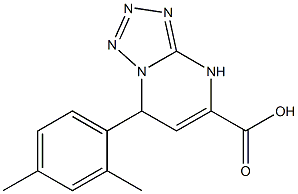 7-(2,4-dimethylphenyl)-4,7-dihydrotetrazolo[1,5-a]pyrimidine-5-carboxylic acid 结构式