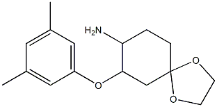 7-(3,5-dimethylphenoxy)-1,4-dioxaspiro[4.5]dec-8-ylamine Structure