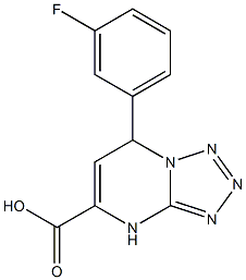 7-(3-fluorophenyl)-4,7-dihydrotetrazolo[1,5-a]pyrimidine-5-carboxylic acid Structure