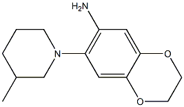  7-(3-methylpiperidin-1-yl)-2,3-dihydro-1,4-benzodioxin-6-amine