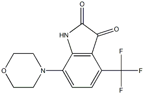 7-(morpholin-4-yl)-4-(trifluoromethyl)-2,3-dihydro-1H-indole-2,3-dione