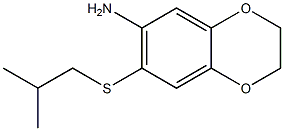  7-[(2-methylpropyl)sulfanyl]-2,3-dihydro-1,4-benzodioxin-6-amine