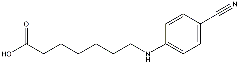 7-[(4-cyanophenyl)amino]heptanoic acid,,结构式