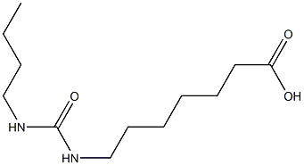 7-[(butylcarbamoyl)amino]heptanoic acid Struktur