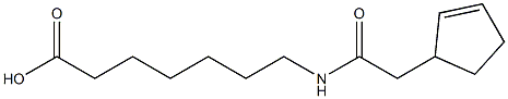 7-[(cyclopent-2-en-1-ylacetyl)amino]heptanoic acid|