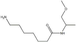 7-amino-N-(2-methoxy-1-methylethyl)heptanamide,,结构式