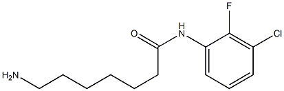 7-amino-N-(3-chloro-2-fluorophenyl)heptanamide Struktur