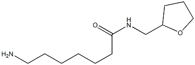 7-amino-N-(tetrahydrofuran-2-ylmethyl)heptanamide 化学構造式