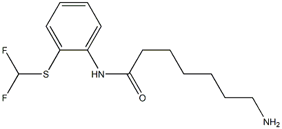 7-amino-N-{2-[(difluoromethyl)sulfanyl]phenyl}heptanamide,,结构式