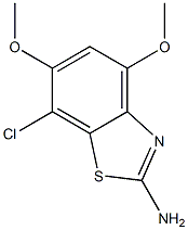 7-chloro-4,6-dimethoxy-1,3-benzothiazol-2-amine Struktur