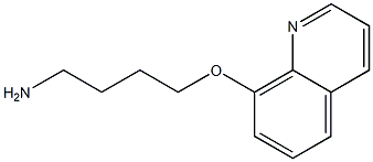 8-(4-aminobutoxy)quinoline 结构式