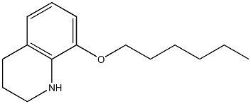 8-(hexyloxy)-1,2,3,4-tetrahydroquinoline 结构式