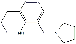 8-(pyrrolidin-1-ylmethyl)-1,2,3,4-tetrahydroquinoline,,结构式