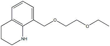 8-[(2-ethoxyethoxy)methyl]-1,2,3,4-tetrahydroquinoline Struktur