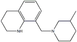 8-[(3-methylpiperidin-1-yl)methyl]-1,2,3,4-tetrahydroquinoline,,结构式