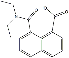 8-[(diethylamino)carbonyl]-1-naphthoic acid,,结构式