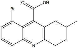 8-bromo-2-methyl-1,2,3,4-tetrahydroacridine-9-carboxylic acid Struktur
