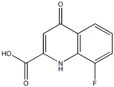 8-fluoro-4-oxo-1,4-dihydroquinoline-2-carboxylic acid 结构式