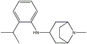 8-methyl-N-[2-(propan-2-yl)phenyl]-8-azabicyclo[3.2.1]octan-3-amine Struktur