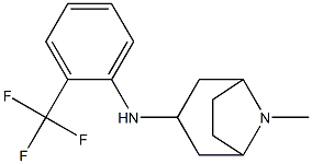 8-methyl-N-[2-(trifluoromethyl)phenyl]-8-azabicyclo[3.2.1]octan-3-amine Struktur