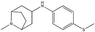 8-methyl-N-[4-(methylsulfanyl)phenyl]-8-azabicyclo[3.2.1]octan-3-amine,,结构式