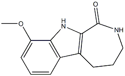 9-methoxy-1H,2H,3H,4H,5H,10H-azepino[3,4-b]indol-1-one 化学構造式