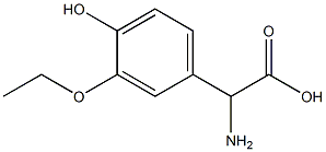 amino(3-ethoxy-4-hydroxyphenyl)acetic acid