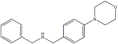benzyl({[4-(morpholin-4-yl)phenyl]methyl})amine Structure