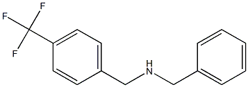 benzyl({[4-(trifluoromethyl)phenyl]methyl})amine 结构式