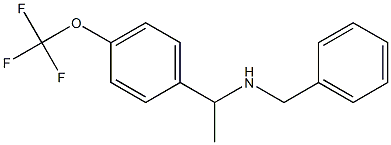benzyl({1-[4-(trifluoromethoxy)phenyl]ethyl})amine Structure