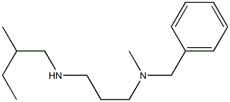 benzyl(methyl){3-[(2-methylbutyl)amino]propyl}amine 化学構造式