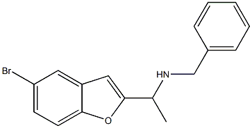 benzyl[1-(5-bromo-1-benzofuran-2-yl)ethyl]amine Struktur