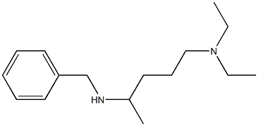 benzyl[5-(diethylamino)pentan-2-yl]amine 结构式