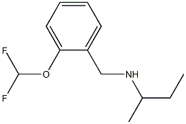 butan-2-yl({[2-(difluoromethoxy)phenyl]methyl})amine Struktur