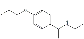 butan-2-yl({1-[4-(2-methylpropoxy)phenyl]ethyl})amine 结构式