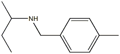 butan-2-yl[(4-methylphenyl)methyl]amine,,结构式