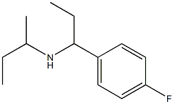 butan-2-yl[1-(4-fluorophenyl)propyl]amine,,结构式