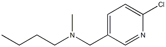 butyl[(6-chloropyridin-3-yl)methyl]methylamine,,结构式