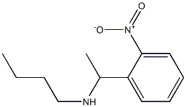 butyl[1-(2-nitrophenyl)ethyl]amine,,结构式