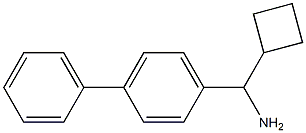 cyclobutyl(4-phenylphenyl)methanamine 化学構造式