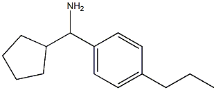 cyclopentyl(4-propylphenyl)methanamine 结构式