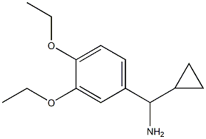 cyclopropyl(3,4-diethoxyphenyl)methanamine 化学構造式