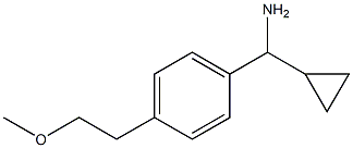 cyclopropyl[4-(2-methoxyethyl)phenyl]methanamine Structure