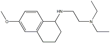 diethyl({2-[(6-methoxy-1,2,3,4-tetrahydronaphthalen-1-yl)amino]ethyl})amine Structure