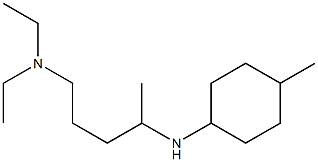 diethyl({4-[(4-methylcyclohexyl)amino]pentyl})amine Struktur
