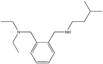 diethyl[(2-{[(3-methylbutyl)amino]methyl}phenyl)methyl]amine Structure